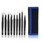 0849  Precision Tweezers Set Anti Static Non Magnetic Stainless 797772265989