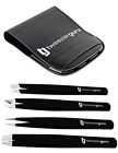 0850772008021 Tweezerguru Tweezers Set Stainless Steel Slant Tip And