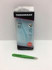 1230-gar Tweezerman Slant Tweezer Green