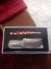 1257-pdcr Tweezerman Red Polka Dot Swarovski Crystal Slant Tweezer New Gift