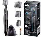 4553 Braun Facial Hair Trimmer Electric Cordless Clipper Men Mustache Beard Groomer Shaver 713390424553