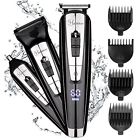 588 Hatteker In Mens Beard Trimmer Waterproof Nose Hair 689771784632