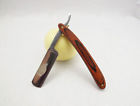 6453088451914 Edge Pro Red Wood Straight Razor Collector Folding