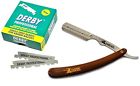655257375465 Classic Samurai Stainless Steel Professional Barber Straight Edge
