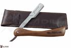 658294302777 Gladius International Wooden Handle Straight Edge Barber Razor