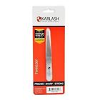 659682174297 Karlash Point Tweezers Professional Stainless Steel Slant Tip