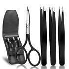 709327356554 Teamkio Eyebrow Tweezers Scissors Set Eyelash Clip Nose