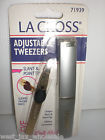 71939 Sally Hansen La Cross Adjustable Slant Point Dual Tip Brow Tweezers W Case X 6 075280017062