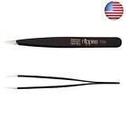 729 Solingen Nippes Stainless Steel Point End Tweezers Black 4006691007294
