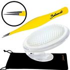 8 Bellesante Brush Surgical Grade Tweezers For Ingrown Hair 761856521476