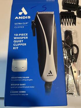 Andis 040102187803 Ultra Clip Clipper 10 Pc Kit Open Box
