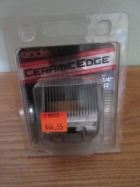 63910 Andis Ceramic Edge 3/4 Inch Ht #63910 Leaves Hair Long Used