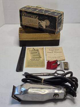 826063 Andis Vintage Junior Deluxe Model Jd Barbers Clipper Electric Hair Professional