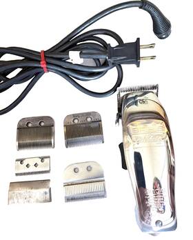 Andis Clipper Co. 2428628 Master Professional Barber Set Polished Alloy Body Ex Blades