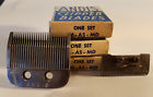Andis Nos Lot Of Vintage Clipper Blades Original Box Racine