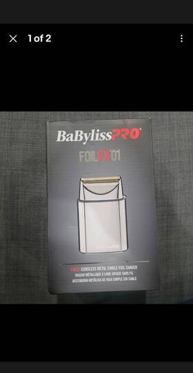 Fx01 Babyliss Pro Foil Silver Cordless Shaver Portable Travel Battery Barber