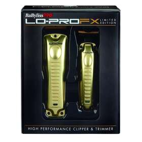 Babyliss Pro 074108459589 Babylisspro Lo-profx Clipper And Trimmer Combo Gold Fxholpklp-g Limited Edition