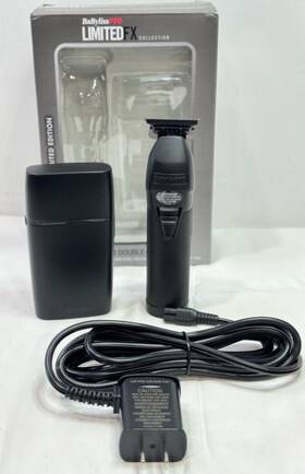 Babyliss Pro 074108487773 Babylisspro Limitedfx Matte Black Trimmer And Double Foil Shaver Pack