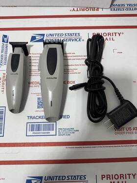 Babyliss Pro Fx673nsgy Lithiumfx Cord/cordless Ergonomic Clipper And Trimmer Combo Set Gray