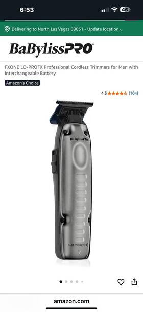 Babyliss Pro Fx729sdlt Babylisspro Fxone Lo-profx Limited Edition Trimmer Sand W.battery