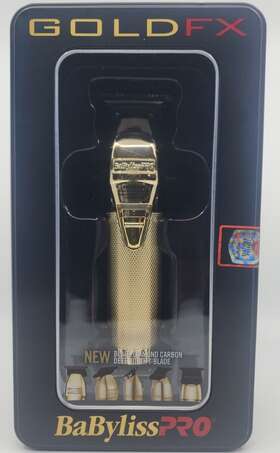 Babyliss Pro Fx787gdb Babylisspro Gold Fx Black Diamond Carbon T-blade Outlining Trimmer