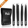Bacada04 Pefei Us Set Professional Stainless Steel Tweezers Gift 689738213427