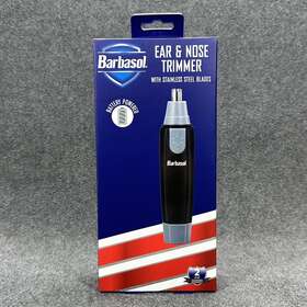 Barbasol 805106842338 Ear And Nose Trimmer Battery Powered With Stainless Steal Blades - New