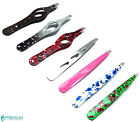 Beauty Tweezer 9.5cm Premium Instruments 7 Pcs Unique Tweezers Color Slanted Tip Eyebrow Hair Remove Tool