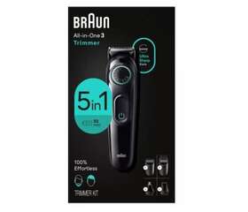 Braun 069055137246 New Series 3 Aio3450 Rechargeable 5-in-1 Ear Nose Beard And Hair Trimmer