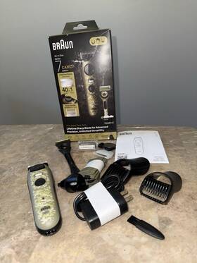Braun Aio-7550 Aio7550 All-in-one Series 7 Waterproof Trimmer Kit Camouflage Green