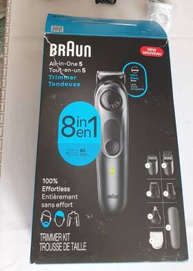 Alo5471 Braun All-in-one 5 80 Min Ultra Sharp Blade Trimmer Kit - Gray