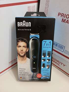 Mc-6694602 Braun Hair Clippers For Men Mgk3245 7-in-1 Beard Trimmer Mens Grooming Kit
