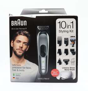 Mgk7221 Braun Hair Clippers For Men 10-in-1 Body Grooming Styling Kit