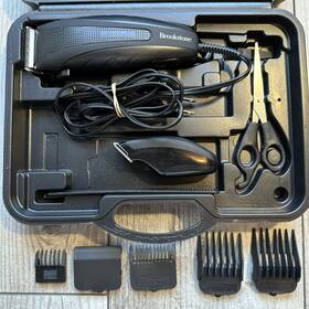 Brookstone Bk6030-noc Hair Clipper Trimmer Wired 11 Piece Set Model