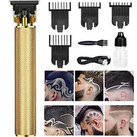 Candyhouse Mr04095 Hair Clippers For Men Cordless Rechargeable Trimmer Metal Body Gold