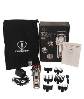 Cws-022 Ceenwes Mens Hair Clipper Grooming Kit Full Metal Cordless Led Display
