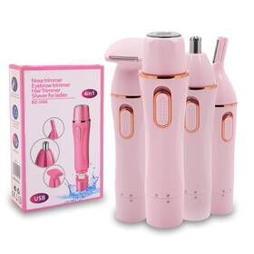 Ceqcin 797999366834 Nose Hair Trimmer For Women 4 In 1 Facial Removal Rechargeable