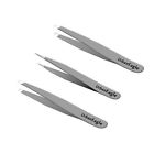 Comine4033057 Tweezeit Stainless Steel Tweezers Set Silver Polish Tweeze 784672640435