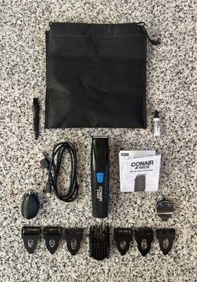 Gmt909 Conair Men Beard And Mustache Trimmer All-in-one Kit Clean