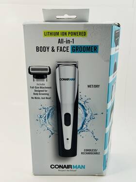 Gmtl25 Conair Conairman All-in-one Beard Trimmer For Men Body Face Ear And Nose Hair Tr