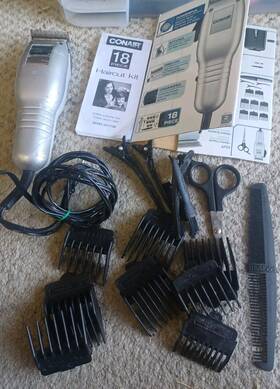 Hc117gb Conair Custom Cut Haircut Kit - 18 Piece In Good Condition
