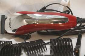Conair Hc221 Hair Clipper Red With Assorted Clippers And Accessories