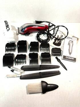 Hc221gb Conair Ultra Cut Haircut Kit Trimmer Hair Clippers Model 13 Pieces Works