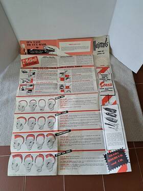 Craftsman 665.93740 1950s Instruction Manual For Vintage Hair Clipper Sears Roebuck