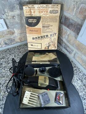 93746 Craftsman Vintage Professional Barber Kit Sears Roebuck Simpson With Massage