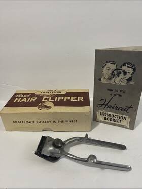 A20258 Craftsman Vintage Sears Roebuck And Co. Hand Hair Clippers