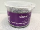 D906 Diane New Count Brand Slant Tip Tweezers Tub 824703009067