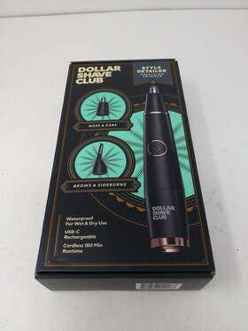 Dollar Shave Club 811346022188 Style Detailer Trimmer For Nose Ears Brows Usb-c Rechargeab