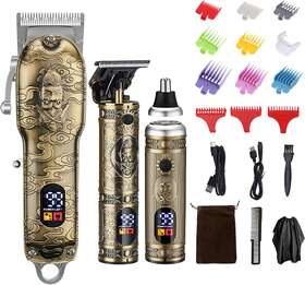 Ehjyo 313044967971 Hair Clippers For Men Professional Cordless Barber Trimmer Set T-blade/nose