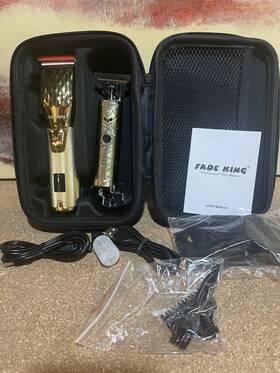 Fadeking 313048631687 Fade King Professional Hair Clippers Men Cordless Beard Trimmer Gold Bronze